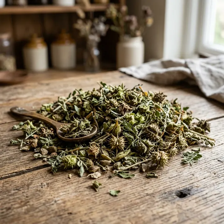 Tribulus terrestris, printed eighth inside the blend