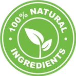 100% natural ingredients seal